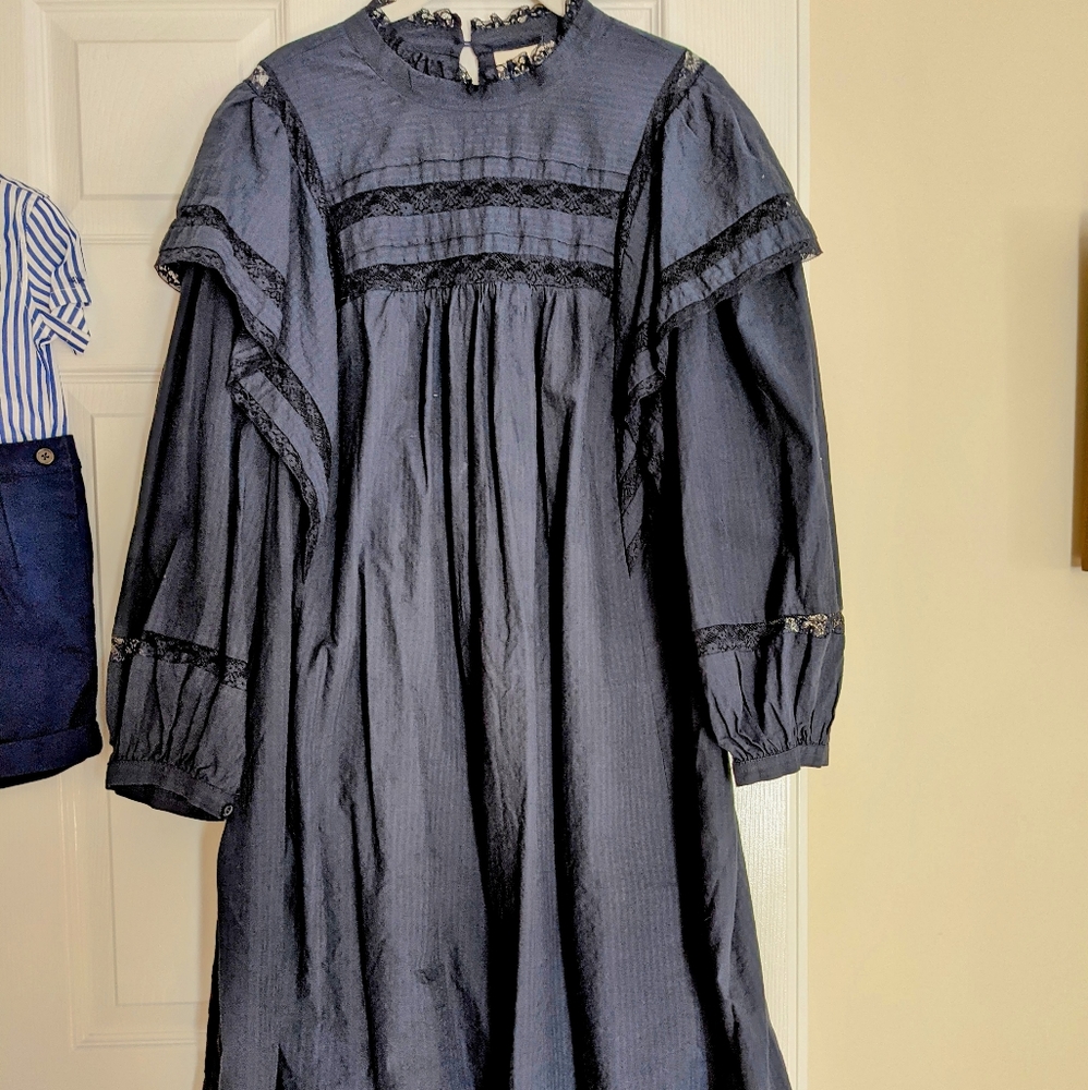 COPY - Navy Blue Anthropologie Dress Size 22